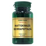 Premium Nattokinaza Serrapeptaza, 30 capsule vegetale, Cosmopharm