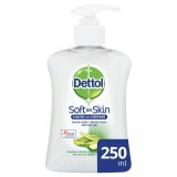 Sapun lichid antibacterian Soft on Skin Aloe Vera, 250 ml, Dettol