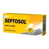 Septosol cu miere și lămâie Herbaflu, 20 comprimate, Biofarm