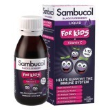 Sirop cu soc negru și vitamina C pentru copii, 120 ml, Sambucol