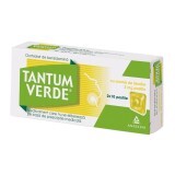 Tantum Verde cu aromă de lămâie, 20 dropsuri, Csc Pharmaceuticals