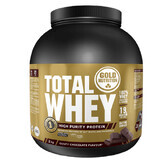 Total Whey cu aroma de ciocolata, 2 kg, Gold Nutrition