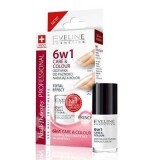 Tratament profesional Care & Colour Nail Therapy 6ÎN1 - French, 5 ml, Eveline Cosmetics