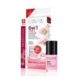 Tratament profesional Care & Colour Nail Therapy 6ÎN1 - Rose, 5 ml, Eveline Cosmetics