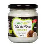 Ulei de cocos ecologic, 200 ml, Sanovita