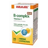 B complex + Vitamina C cu aromă de fructe, 30 tablete, Walmark