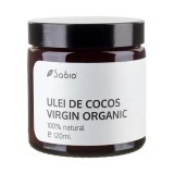 Ulei organic virgin de cocos, 120 ml, Sabio