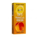 Vitamina C 100 mg cu aromă de piersică pentru copii, 30 comprimate, Adya