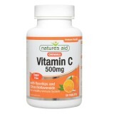 Vitamina C 500mg fără zahăr, 50 tablete masticabile, Natures Aid