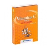 Vitamina C cu propolis 100 mg, 20 comprimate, Amniocen