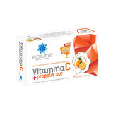 Vitamina C cu propolis pur Bioline, 30 comprimate de supt, Helcor