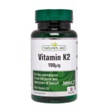 Vitamina K2 (MenaQ7) cu vitamina D3, 30 capsule, Natures Aid
