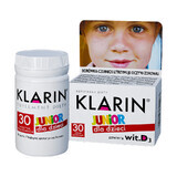 Klarin Junior, pentru copii cu vârsta începând cu 6 ani, 30 comprimate filmate