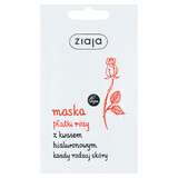 Ziaja Rose Petals, Mască de față cu acid hialuronic, 7 ml