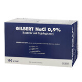 Gilbert NaCl 0,9%, soluție salină, 5 ml x 100 fiole