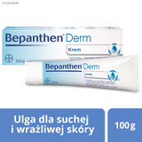 Bepanthen Derm Cream, cremă specializată pentru corp, piele uscată predispusă la iritații, din ziua 1, 100 g