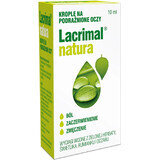 Lacrimal Natura, picături pentru ochi iritați, 10 ml