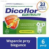 Dicoflor Elektrolity, pentru copii și adulți, aromă de banane, 12 pliculețe