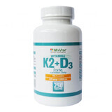 MyVita K2 + D3 Forte, vitamine K2 MK-7 met natto 100 µg + vitamine D 2000 IE, 250 tabletten