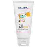 Linomag Emolients Sun, Protecție solară pentru bebeluși și copii de la 6 luni, SPF 50, 50 ml