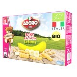 Biscuiti cu banana Bio, 250 g, Adoro Bimbi