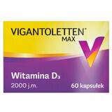 Vigantoletten Max, vitamina D3 2000 UI, 60 capsule