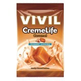Bomboane fără zahăr cu aromă de caramel Creme Life, 60 g, Vivil
