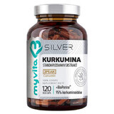 MyVita Silver, Curcumin, extract standardizat + piperină, 120 capsule