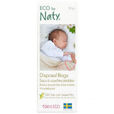 Eco By Naty, saci de scutece biodegradabili, 50 bucăți