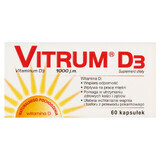 Vitrum D3, vitamin D 1000 IU, 60 capsules