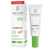 Iwostin Purritin, Cremă BB, ten gras și cu tendință acneică, SPF 50+, 30 ml