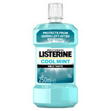 Listerine Cool Mint, apă de gură, aromă ușoară, fără alcool, 250 ml