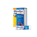 Dicoflor Junior, pentru copii de la 3 ani și adulți, aromă de fructe de pădure, 12 pliculețe