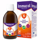 Immucol 6, sirop pentru copii de la 6 ani și adulți, 200 ml