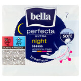 Bella Perfecta Ultra, prosoape sanitare Extra Soft cu aripi, extra lungi, Night, 7 buc.