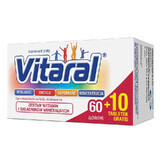 Vitaral, 60 comprimate + 10 comprimate gratuite