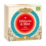 Ceai cu hibiscus si menta bio New Sensation, 10 plicuri, Hari Tea