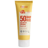 Derma Sun Baby/Kids, Loțiune solară pentru copii, pentru față și corp, SPF 50, 75 ml