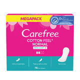 Tampoane igienice Carefree Cotton Feel Normal, parfum proaspăt, 76 buc.