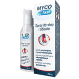 MYCOfast, spray pentru picioare și încălțăminte, 150 ml