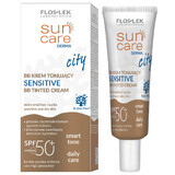 Flos-lek Sun Care Derma City, Cremă tonică BB, SPF 50+, 30 ml