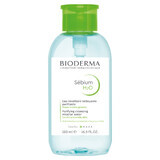 Bioderma Sebium H2O, loțiune micelară pentru ten gras, mixt și cu tendință acneică, cu dozator, 500 ml