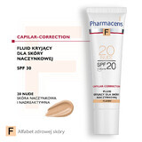 Pharmaceris F Capillar-Collection, Fluid opac pentru piele vasculară, 20 Nude, SPF 20, 30 ml