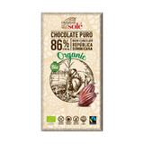 Ciocolata neagra ecologica 86% cacao, 100g, Pronat