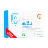 DiaB12, vitamina B12 100 µg + acid folic 200 µg, 60 capsule