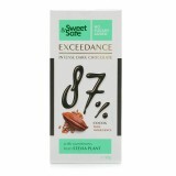 Ciocolata neagra intens amaruie 87% Sweet & Safe, 90 g, Sly Nutritia