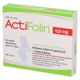 ActiFolin 0,8 mg, acid folic 800 µg, 30 comprimate