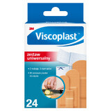 Viscoplast, plasturi cu pansament, set multifuncțional, 24 de bucăți