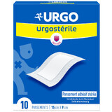 Urgo Urgosterile, pansament steril, autoadeziv, 10 cm x 15 cm, 10 bucăți