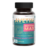 Avetin Biotin Max, biotină 2500 µg, 60 capsule